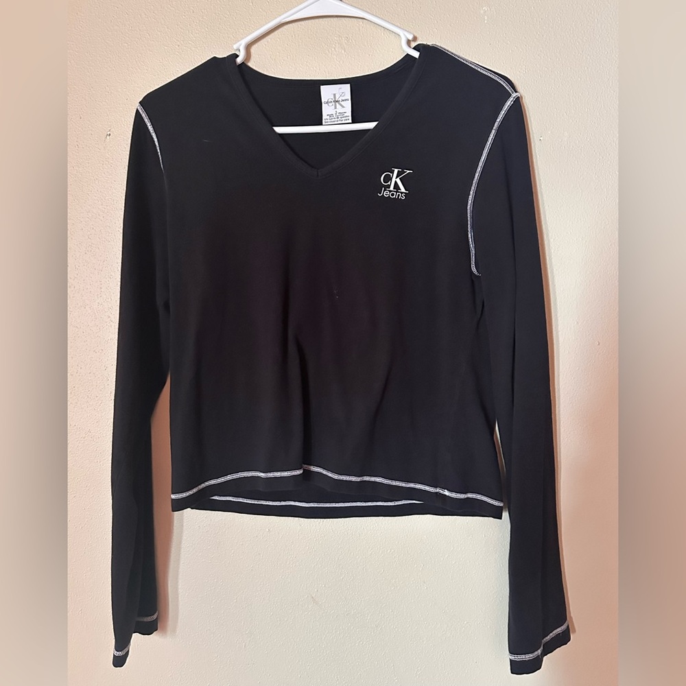 Calvin Klein Jeans Black Crop Top